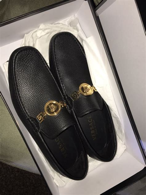 versace deer skin print signature shoe